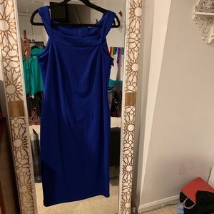 Blue bodycon dress-Asos Curve